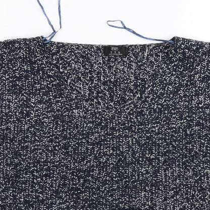 F&F Womens Blue  Knit Pullover Jumper Size 10