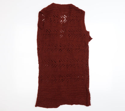 TU Womens Brown  Knit Cardigan Jumper Size 12