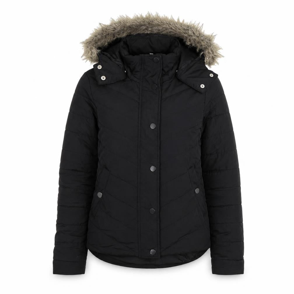 Womens UK Size 8 Avenue Black Quilted Coat