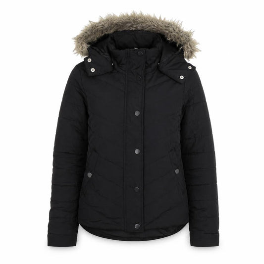 Womens UK Size 8 Avenue Black Quilted Coat
