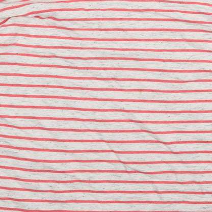 Very Womens Pink Striped Jersey Pullover Jumper Size 14