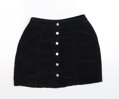 New Look Womens Blue Striped Corduroy Straight & Pencil Skirt Size 8