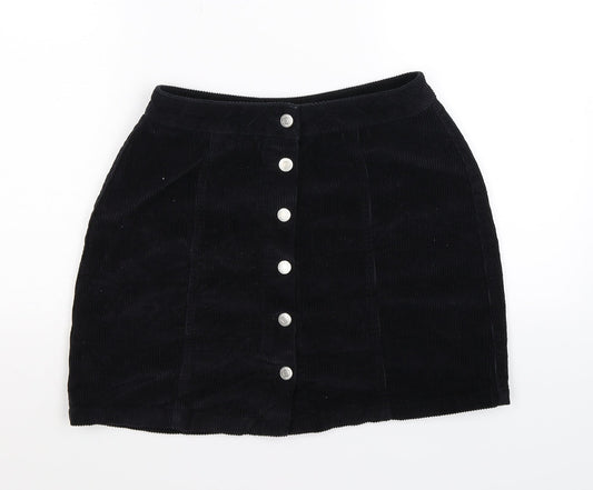 New Look Womens Blue Striped Corduroy Straight & Pencil Skirt Size 8