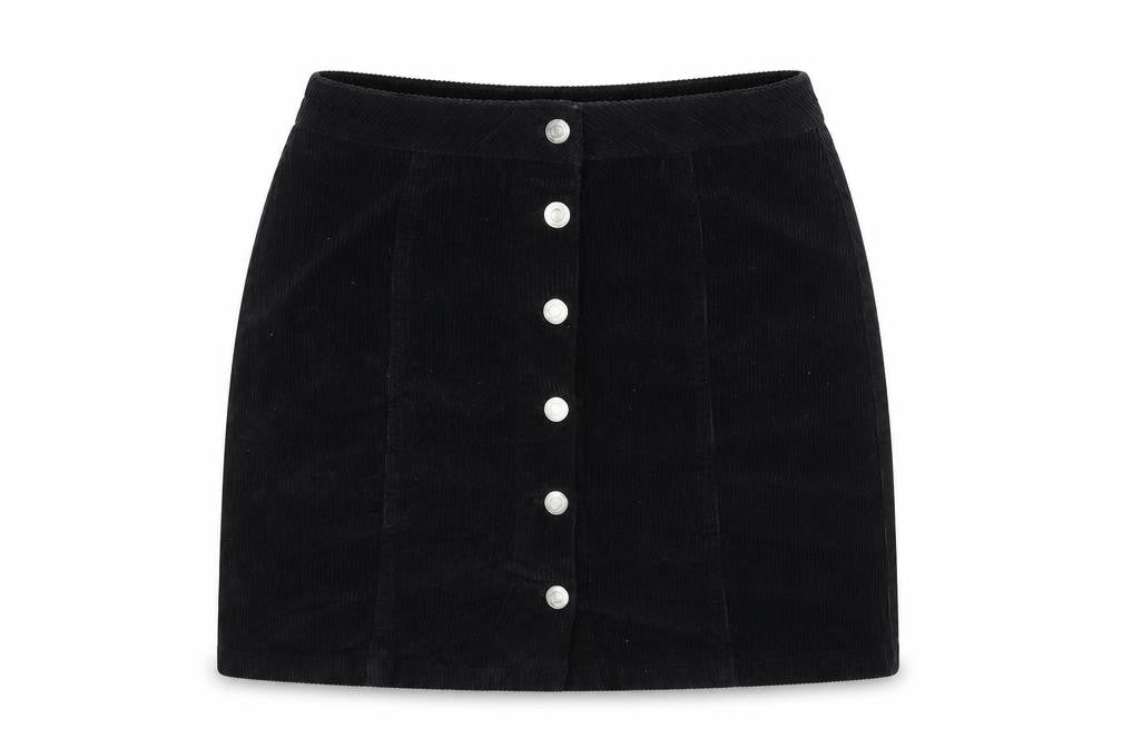 Womens UK Size 8 New Look Straight & Pencil Corduroy Skirt