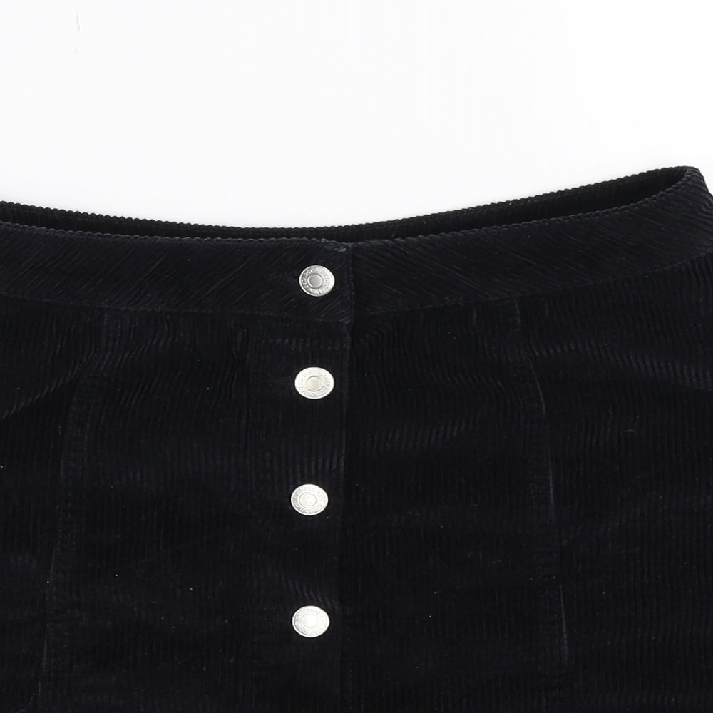 New Look Womens Blue Striped Corduroy Straight & Pencil Skirt Size 8