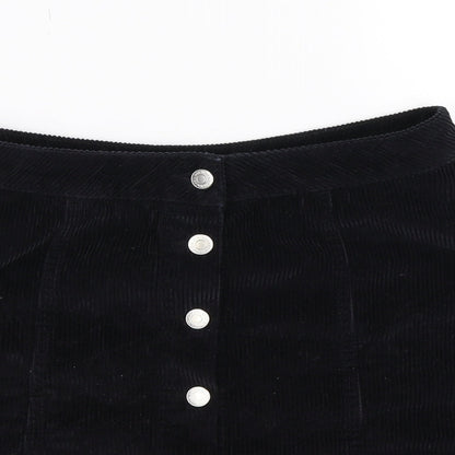 New Look Womens Blue Striped Corduroy Straight & Pencil Skirt Size 8