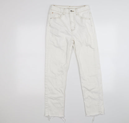 denim co Womens White  Denim Skinny Jeans Size 8 L26 in