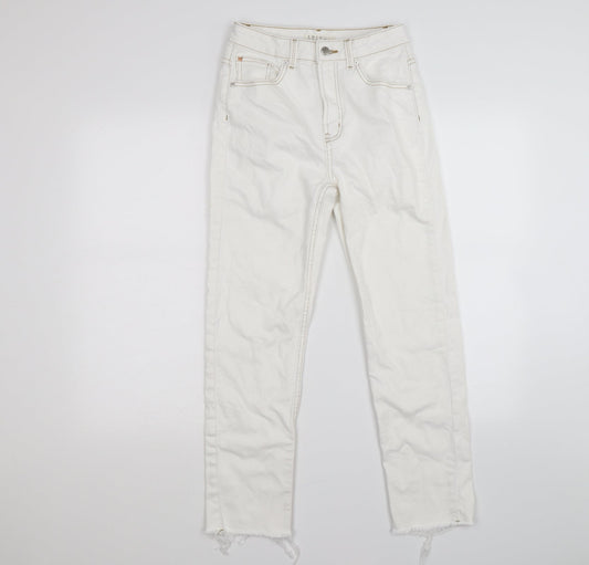 denim co Womens White  Denim Skinny Jeans Size 8 L26 in