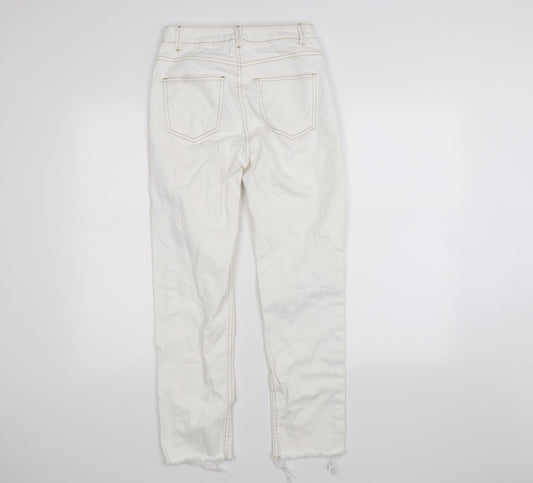 denim co Womens White  Denim Skinny Jeans Size 8 L26 in