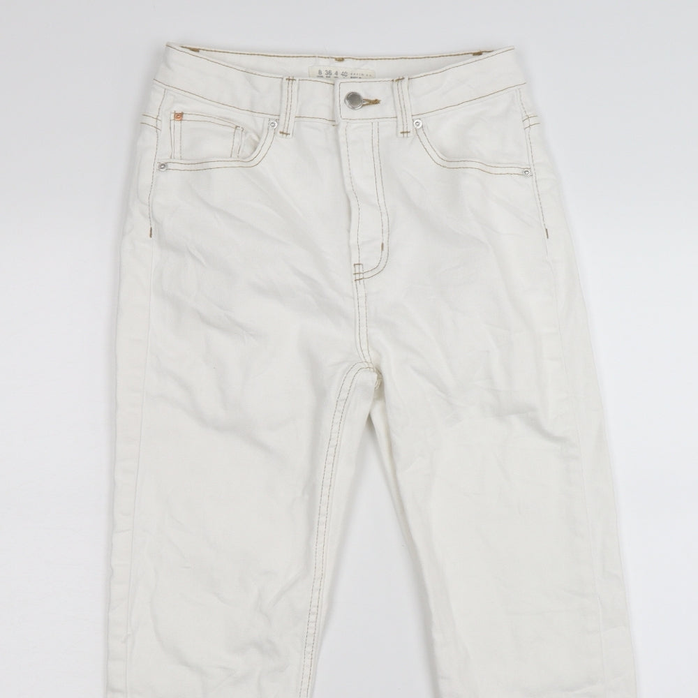 denim co Womens White  Denim Skinny Jeans Size 8 L26 in
