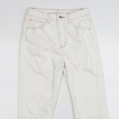 denim co Womens White  Denim Skinny Jeans Size 8 L26 in