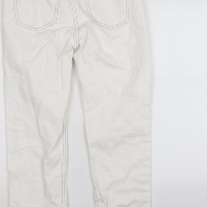 denim co Womens White  Denim Skinny Jeans Size 8 L26 in