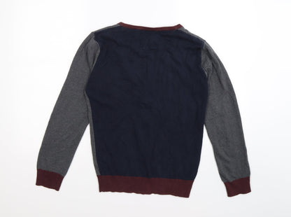 Cedar Wood State Mens Grey  Knit Cardigan Jumper Size XS