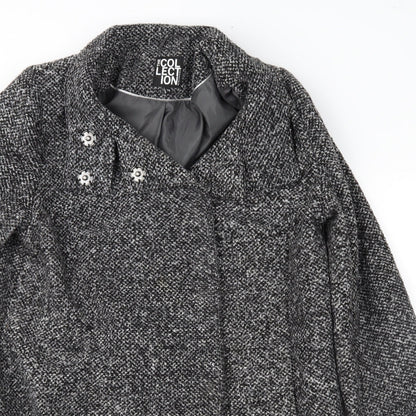 Womens UK Size 16 The Collection Grey Overcoat