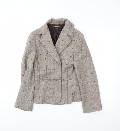 mng Womens Brown   Jacket Blazer Size 12