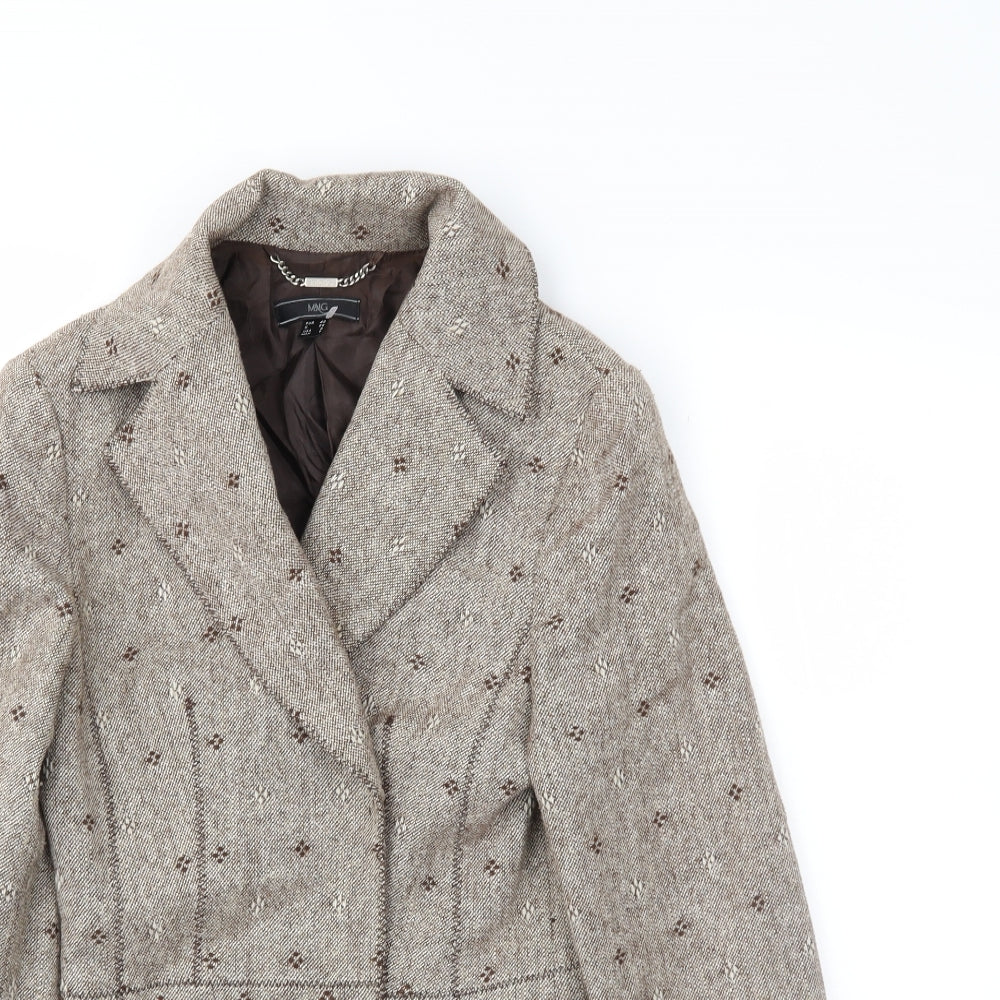 mng Womens Brown   Jacket Blazer Size 12
