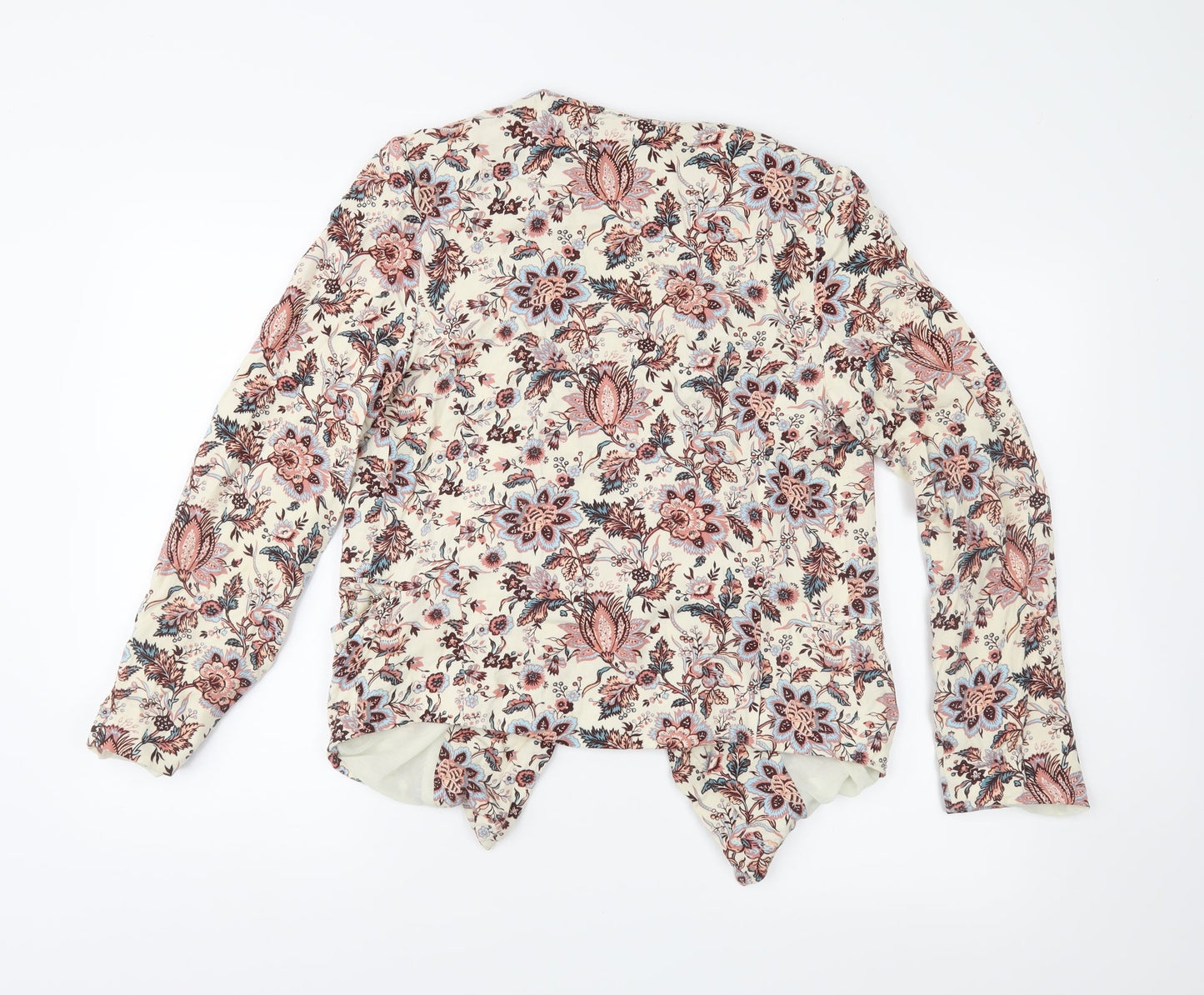 newlook Womens Beige Floral  Jacket Blazer Size 12