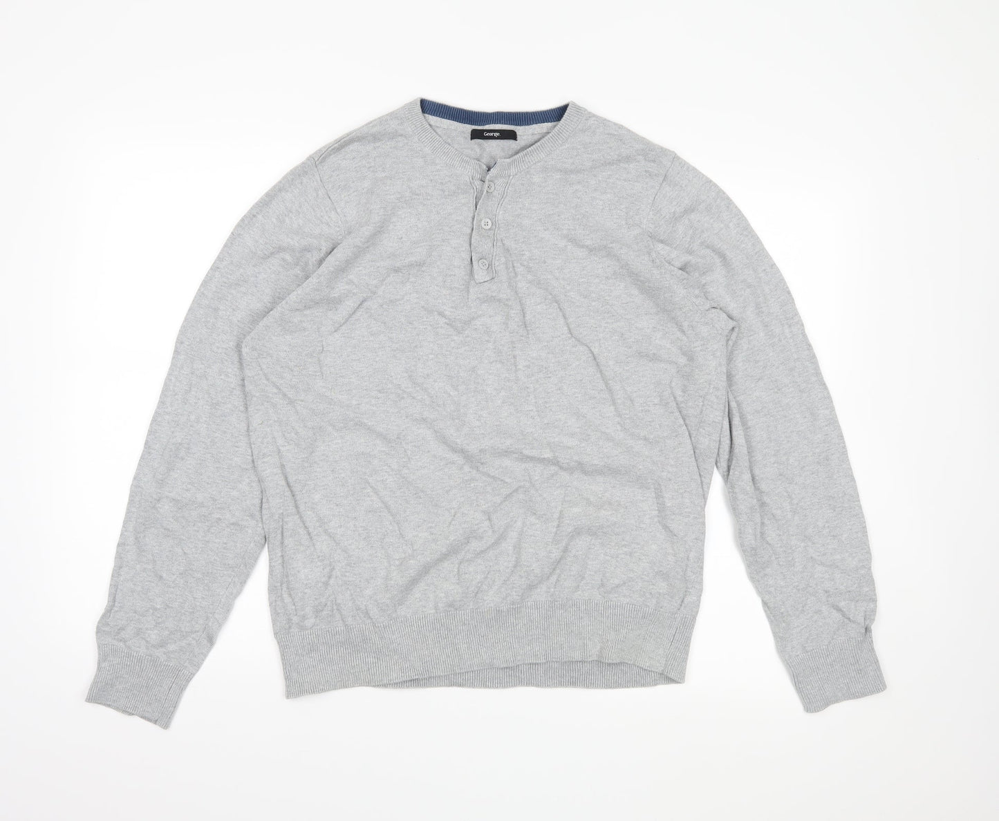 George Mens Grey   Pullover Jumper Size L