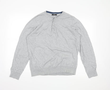George Mens Grey   Pullover Jumper Size L
