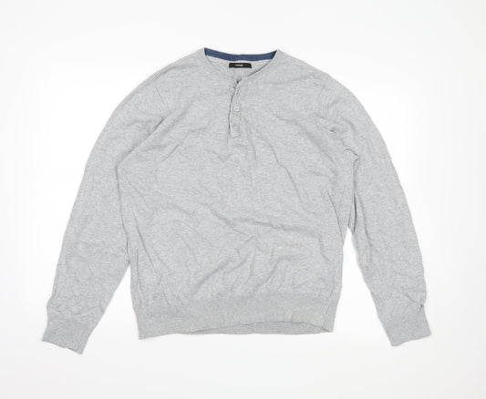 George Mens Grey   Pullover Jumper Size L