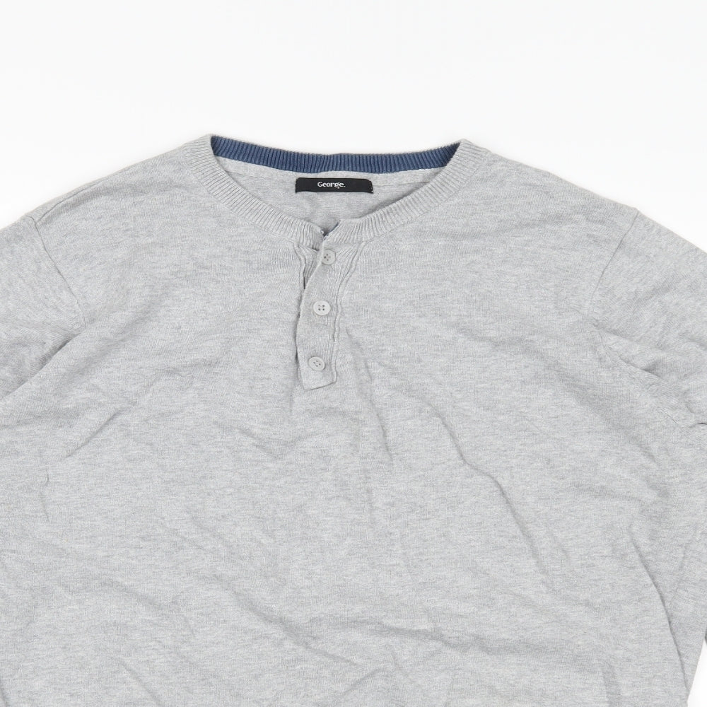 George Mens Grey   Pullover Jumper Size L