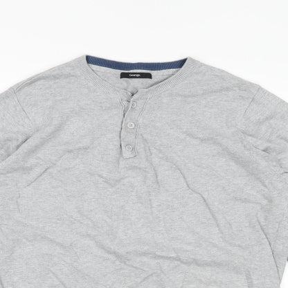 George Mens Grey   Pullover Jumper Size L