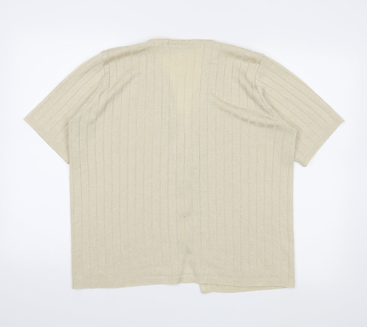 Keeno Womens Beige   Cardigan Jumper Size L