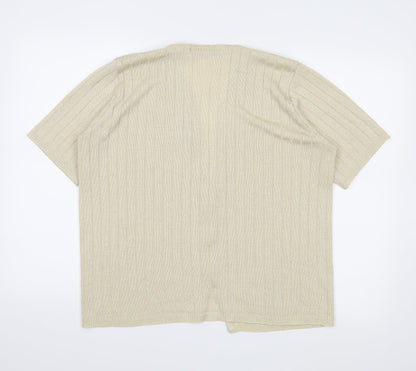 Keeno Womens Beige   Cardigan Jumper Size L