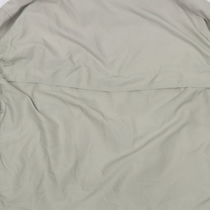 Mens UK Size M Greys Beige  Button-Up Long Sleeve Casual Shirt