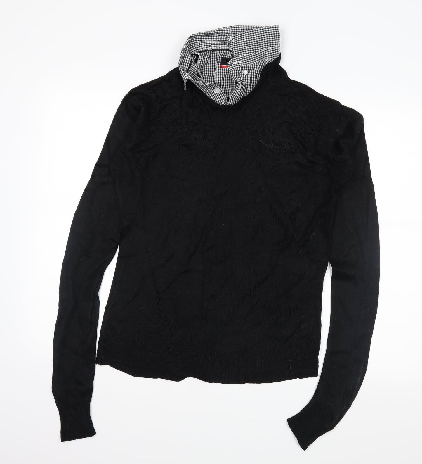 Paris Mens Black   Pullover Jumper Size M