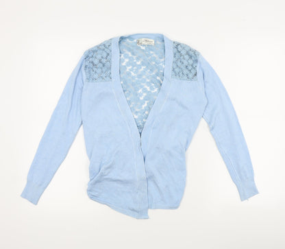 Mirumi Womens Blue Floral  Cardigan Jumper Size S  - Open
