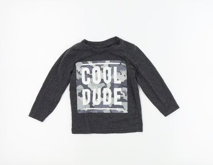 Primark Boys Grey   Basic T-Shirt Size 12-18 Months