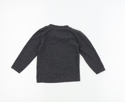 Primark Boys Grey   Basic T-Shirt Size 12-18 Months