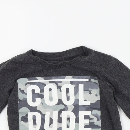 Primark Boys Grey   Basic T-Shirt Size 12-18 Months