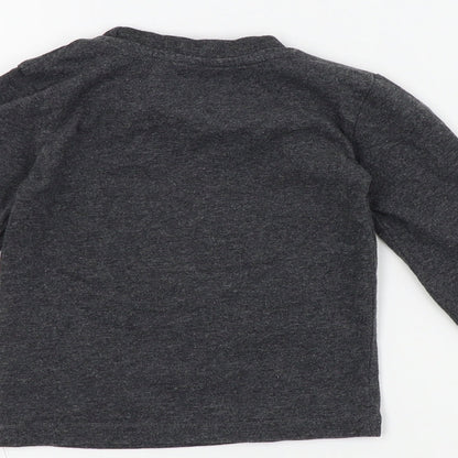 Primark Boys Grey   Basic T-Shirt Size 12-18 Months