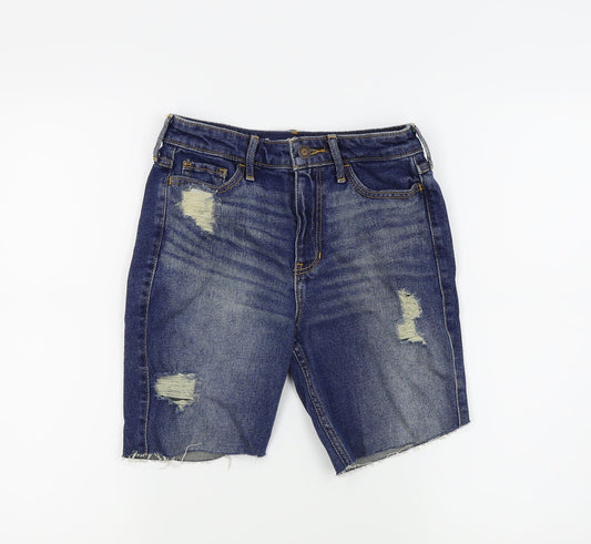 Hollister Womens Blue   Cut-Off Shorts Size 25 in