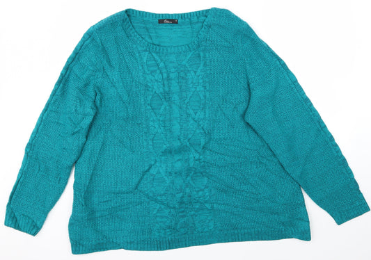 BM Womens Blue   Pullover Jumper Size XL