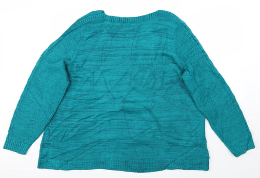 BM Womens Blue   Pullover Jumper Size XL