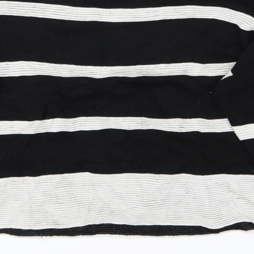 Atmosphere Womens Black Striped  Pullover Jumper Size S  - Cropped