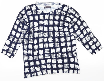 M&S Womens Blue   Basic T-Shirt Size 10