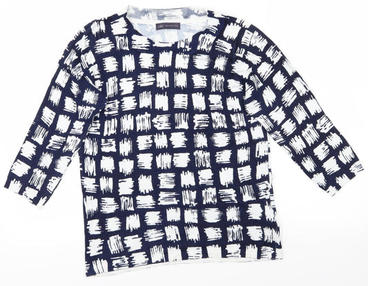 M&S Womens Blue   Basic T-Shirt Size 10