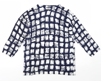 M&S Womens Blue   Basic T-Shirt Size 10