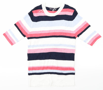 Marks & Spencer Womens Pink Striped  Pullover Jumper Size 12