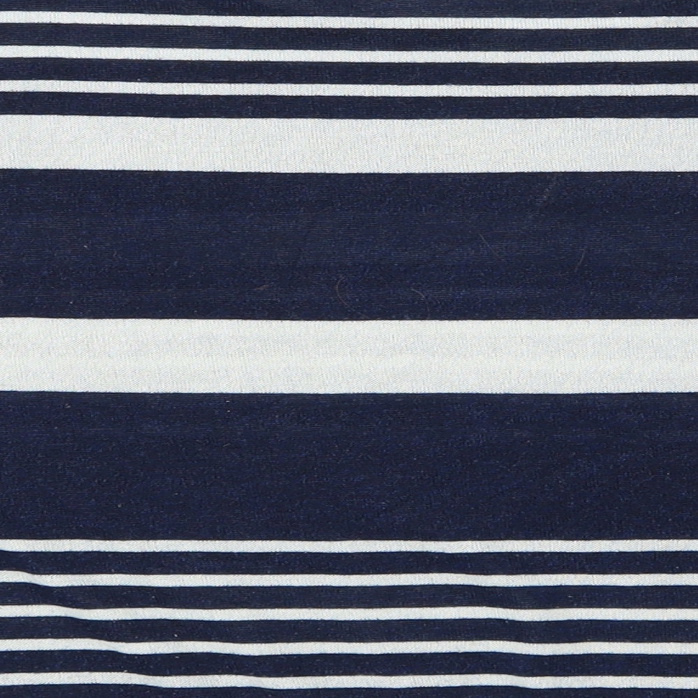 FOREVER 21 Womens Blue Striped  Basic T-Shirt Size S