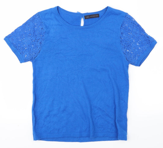 M&S Womens Blue   Basic T-Shirt Size 10