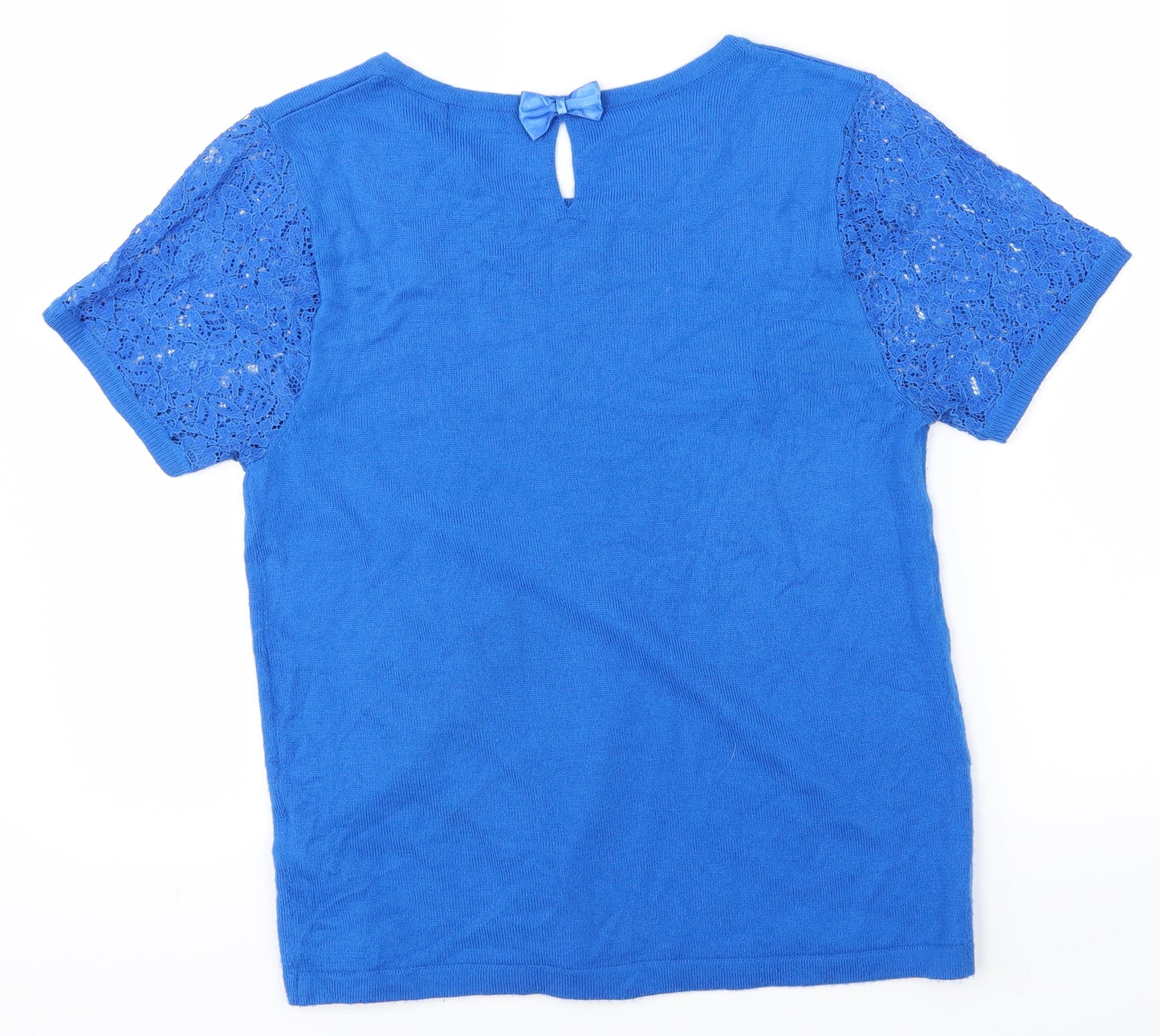 M&S Womens Blue   Basic T-Shirt Size 10