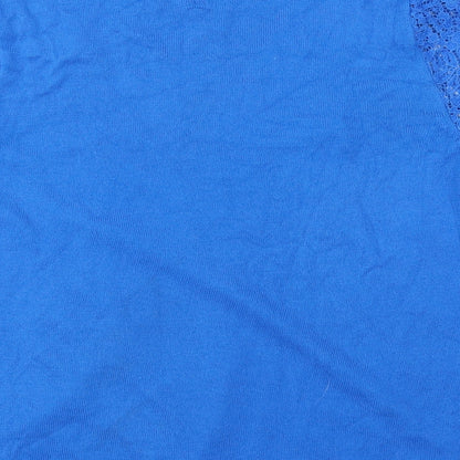 M&S Womens Blue   Basic T-Shirt Size 10