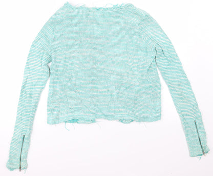Zara  Womens Green   Cardigan Jumper Size M