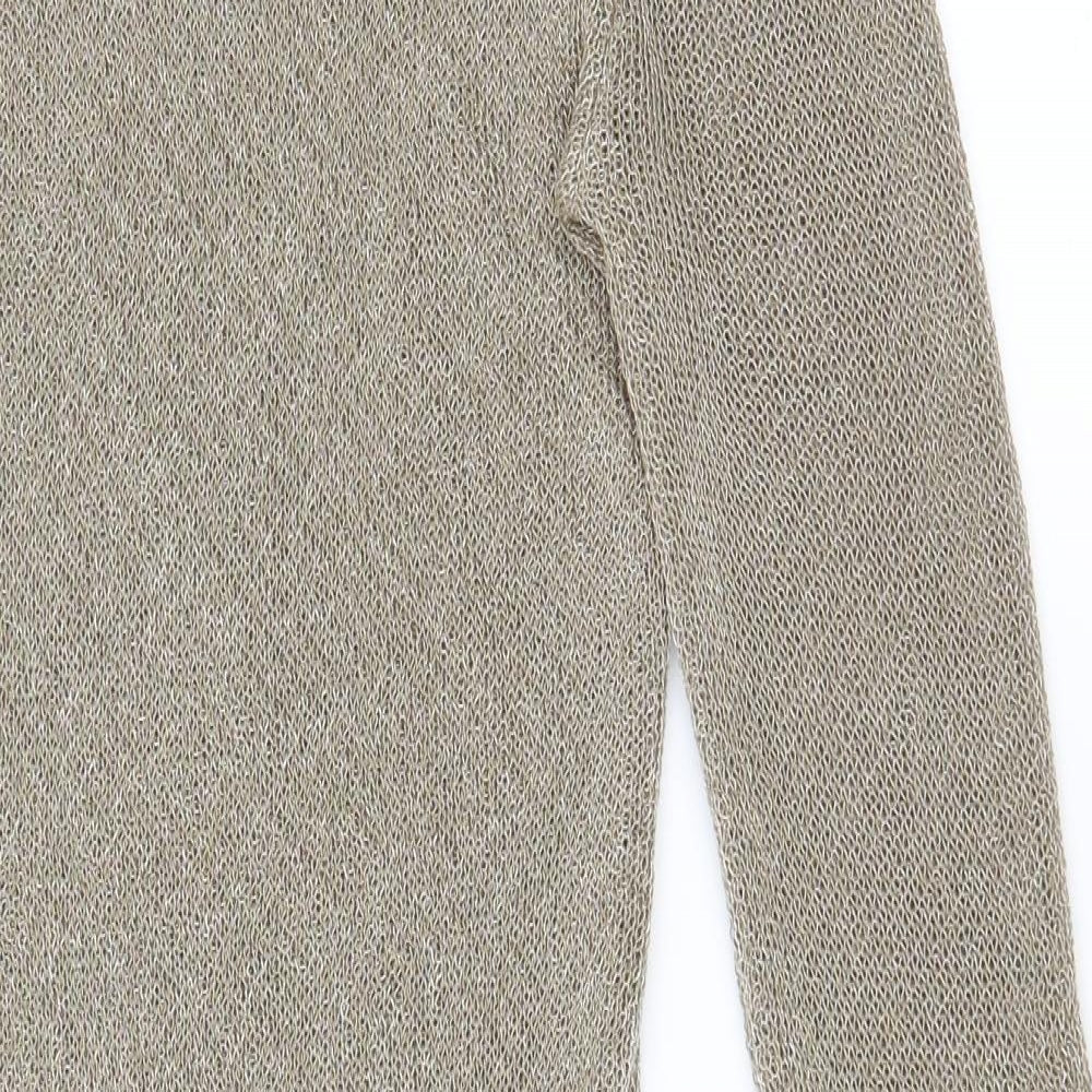 Boohoo Womens Gold   Shirt Dress  Size L