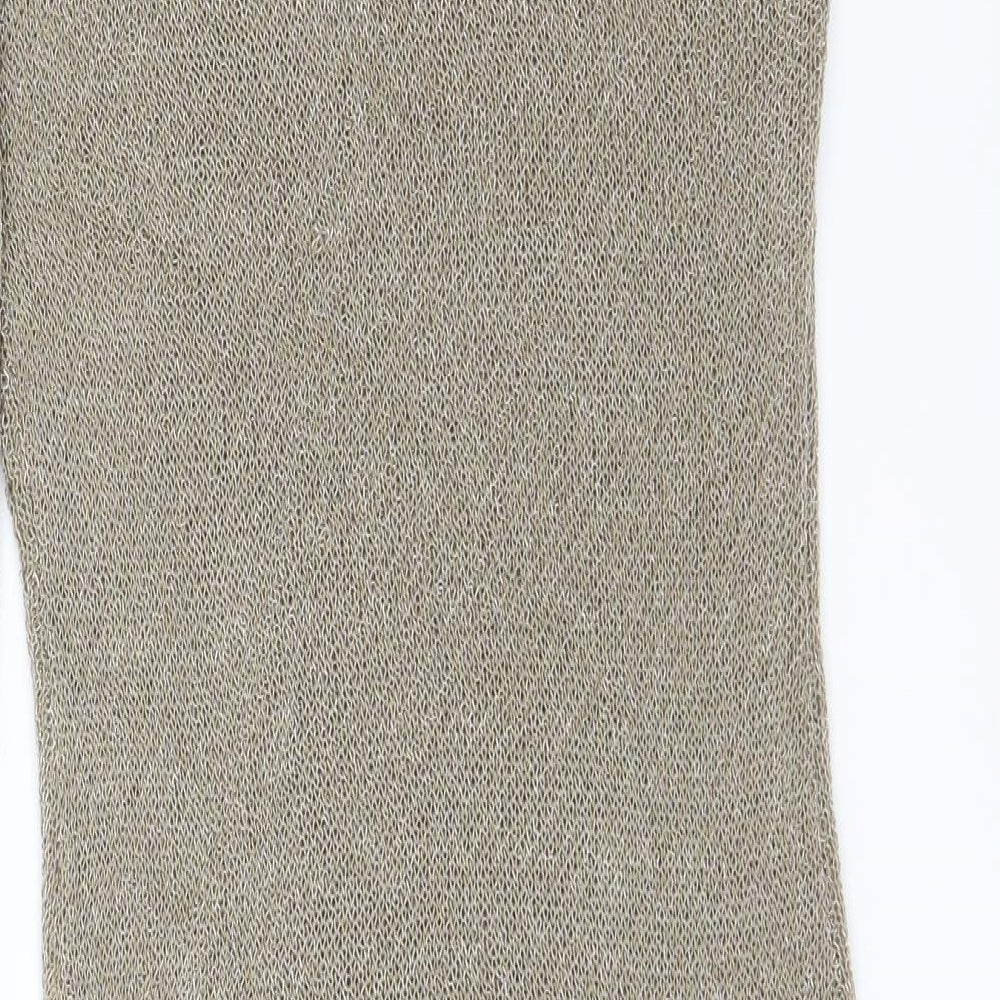 Boohoo Womens Gold   Shirt Dress  Size L